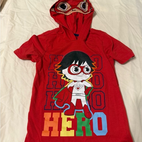 Other - Red Kids' Superhero Hooded Costume Tee